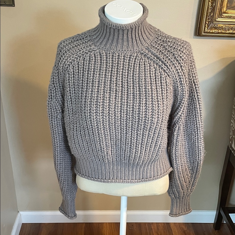 H&M Taupe Turtleneck Sweater